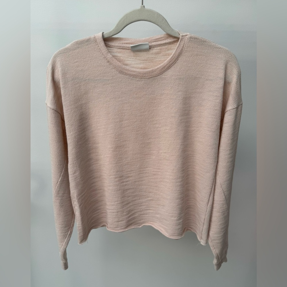 Vila Clothes Long Sleeve Top in Light Pink, Size XS